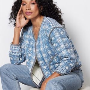 NWT Free People Kara Quilted Cardi Jacket